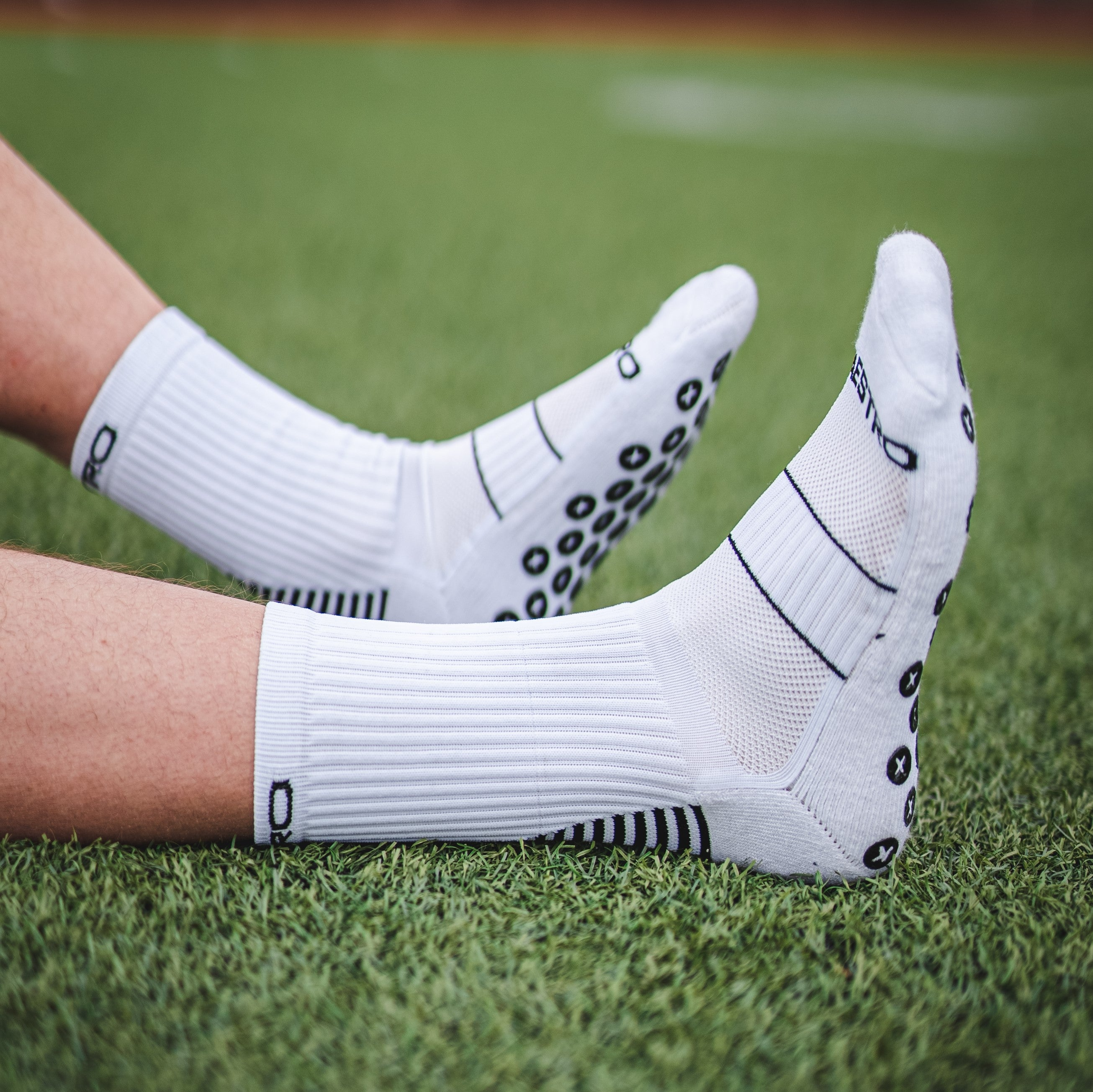 White Grip Socks